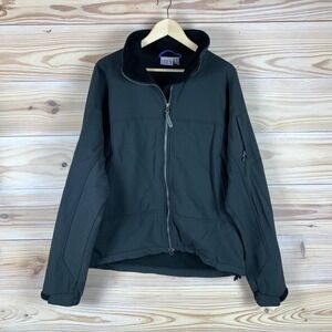 Ibex‎ Climawool Jacket Mens XL Black Softshell Full Zip Merino Blend USA Hiking